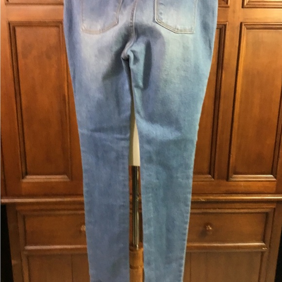 Old Navy Rockstar Jeggings Youth Size 16 Light Denim Distressed Lknw As Seen Mu - Picture 10 of 12